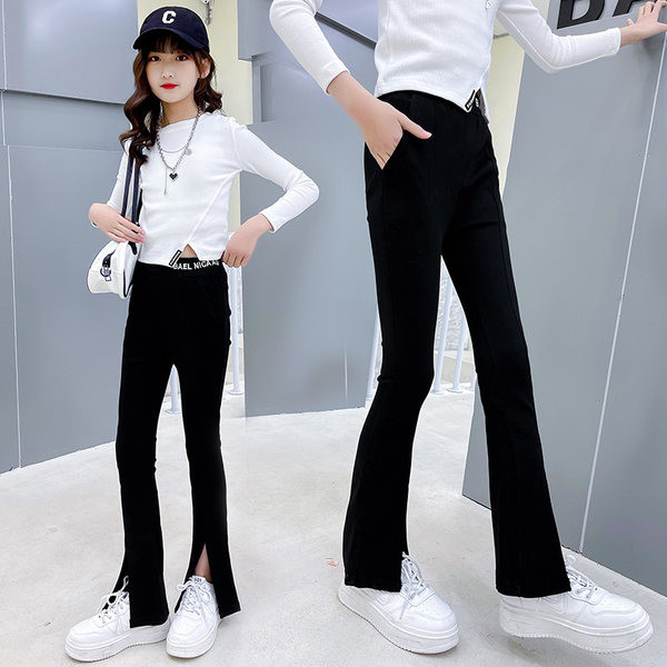 Elastsed laiade sääredega lastepüksid tüdrukutele