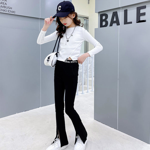 Elastsed laiade sääredega lastepüksid tüdrukutele