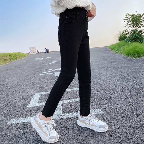 Dječje ležerne traperice s džepom za djevojčice