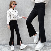 Vaikiškos kelnės su plačiomis kojomis mergaitėms