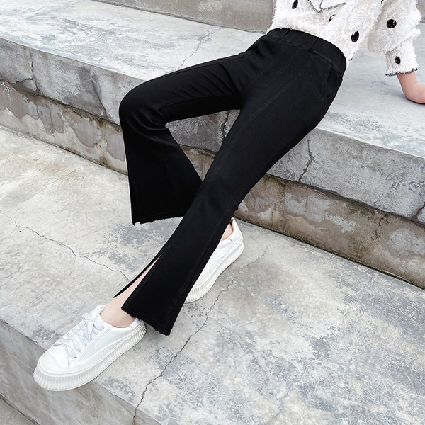 Vaikiškos kelnės su plačiomis kojomis mergaitėms