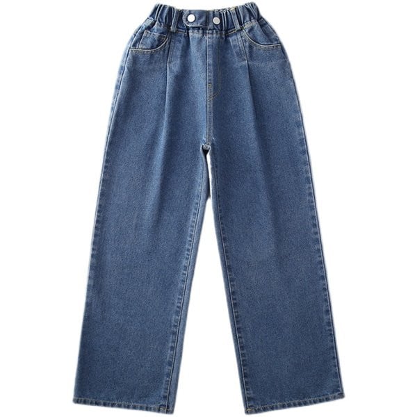 Dječje traperice visokog struka na kopčanje