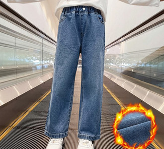 Vaikiški paminkštinti džinsai mergaitėms