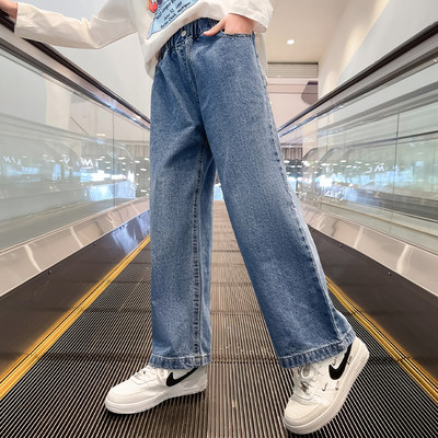 Vaikiški paminkštinti džinsai mergaitėms