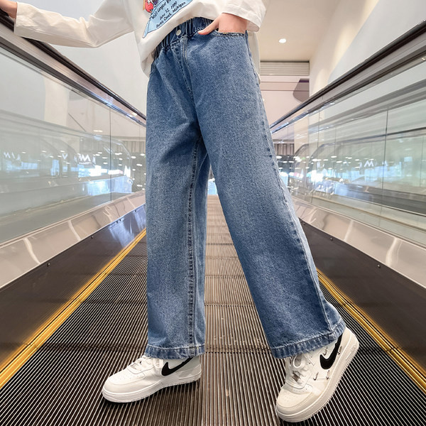 Vaikiški paminkštinti džinsai mergaitėms