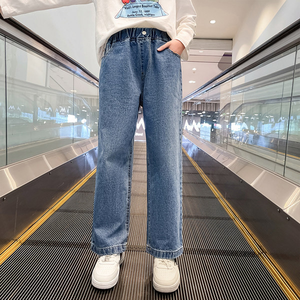 Vaikiški paminkštinti džinsai mergaitėms