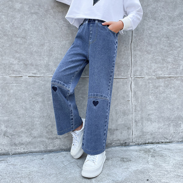 Blugi casual pentru copii model nou pentru fete