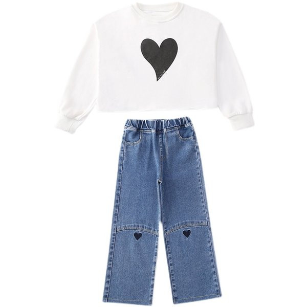 Blugi casual pentru copii model nou pentru fete