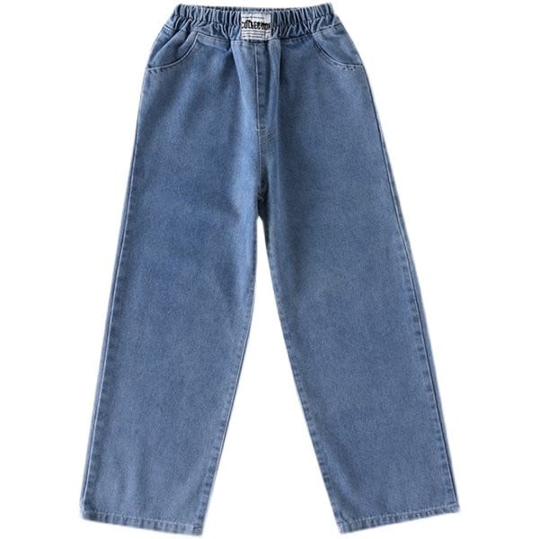 Παιδικό τζιν με ψηλή μέση και τσέπη