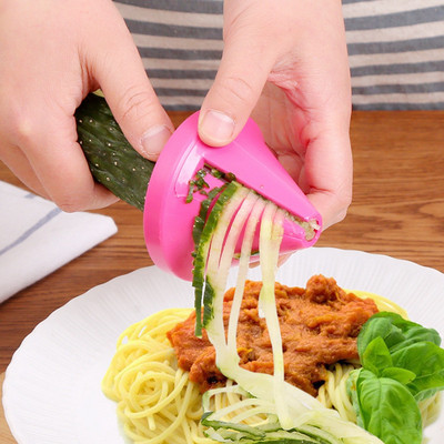 1PC Lame Spiralizator pentru Legume Tăiător Twister Portabil Cutter Spiral Răzătoare pentru fructe Unelte de gătit Spaghete Paste Gadget de bucătărie