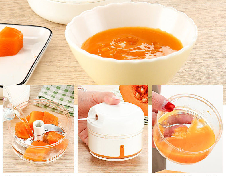 Mini presă de usturoi Usturoi pisat Usturoi tocat manual zdrobit Umplutură Se amestecă Concasor tras manual cu perie Ustensile de bucătărie de acasă