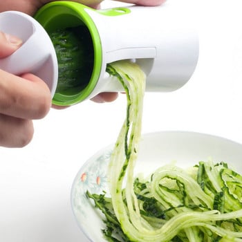 1 τεμ. λεπίδες λαχανικών σπιραλιζέ Slicer Twister Handheld Spiral Cutter Τρίφτης φρούτων Εργαλεία μαγειρέματος Μακαρόνια Ζυμαρικά κουζίνας