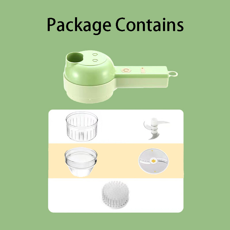 Seturi de gadgeturi multifuncționale Ustensile de bucătărie Accesorii Tăiător de legume Concasor electric fără fir Masina de nămol de usturoi Tocator de usturoi