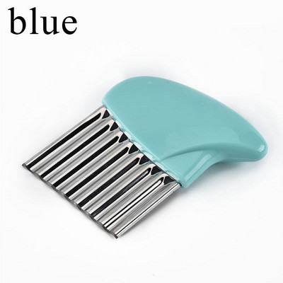 Višenamjenski rezač krumpira od nehrđajućeg čelika Valoviti nož Rezač pomfrita Rezač povrća Kuhinjski alati za rezanje pomfrita