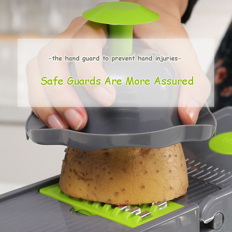 Mandoline 12 in1 Accesorii pentru bucatarie Cutter pentru legume Mașină de curățat Tocator Tăiător pentru fructe Cartofi Morcovi Răzătoare cu coș de scurgere Gadget