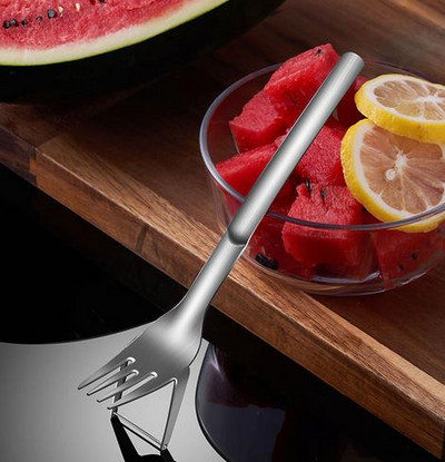 1 vnt. arbūzų pjaustyklė, nerūdijančio plieno didelio dydžio griežinėliais pjaustyta arbūzo melionų pjaustyklė, vaisių dalyklė, virtuvės įtaisai 2022 m.