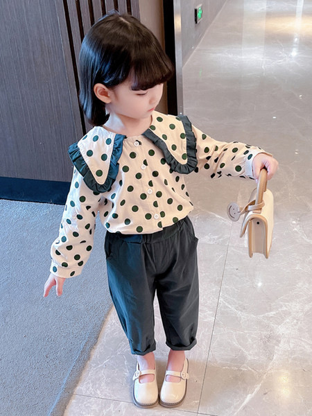 Dječji set košulja i hlača s printom za djevojčice