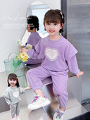 Set sport pentru copii cu dantela pentru fete