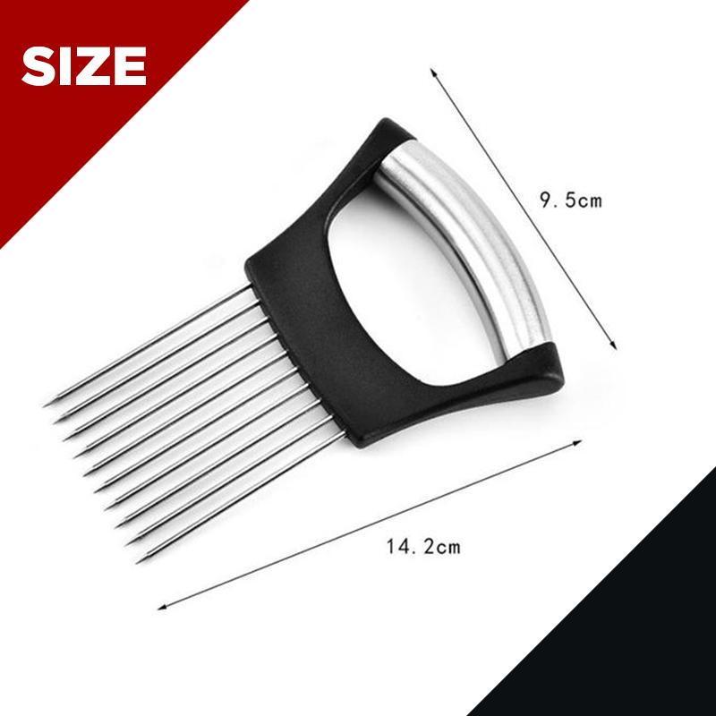 Maisto griežinėlių padėjėjas daržovių laikiklis nerūdijančio plieno svogūnų pjaustyklė Svogūnų pjaustyklė vaisių daržovių pjaustyklė pjaustyklė Pomidorų pjaustyklė Peilis