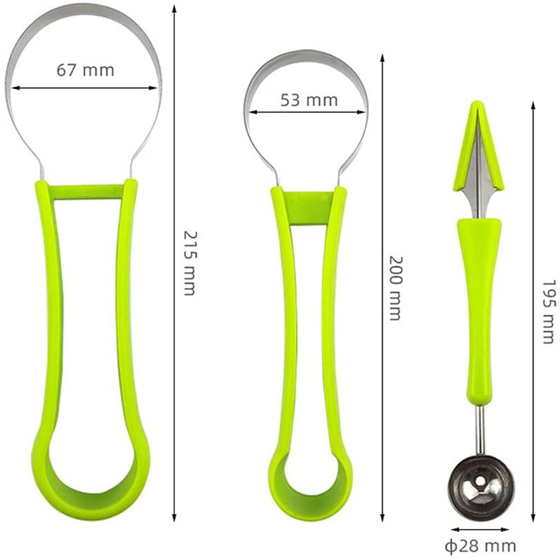 4 u 1 Rezač lubenice Rezač Lopatica Nož za rezbarenje voća Rezač Ploča za voće Separator pulpe za iskopavanje voća Kuhinjski pribor Pristup