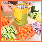 Artefakt za rezanje na kockice i rezanje Višenamjenski alat od nehrđajućeg čelika, povrće, mrkva, krastavac, pomfrit, kuhinjski pribor