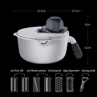 NAUJIENA Daržovių pjaustytuvas trintuvas Česnako preso Smulkintuvas Daugia pjaustyklė Rankinis maltuvas Morkos Virtuvės Įtaisai Vaisiai Įrankiai Mandolina Bulvės