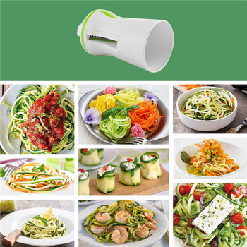 LMETJMA Heavy Duty Spiralizer Vegetable Slicer Vegetable Spiral Slicer Cutter Ζυμαρικά κολοκυθάκια Noodle Spaghetti Maker KC0335