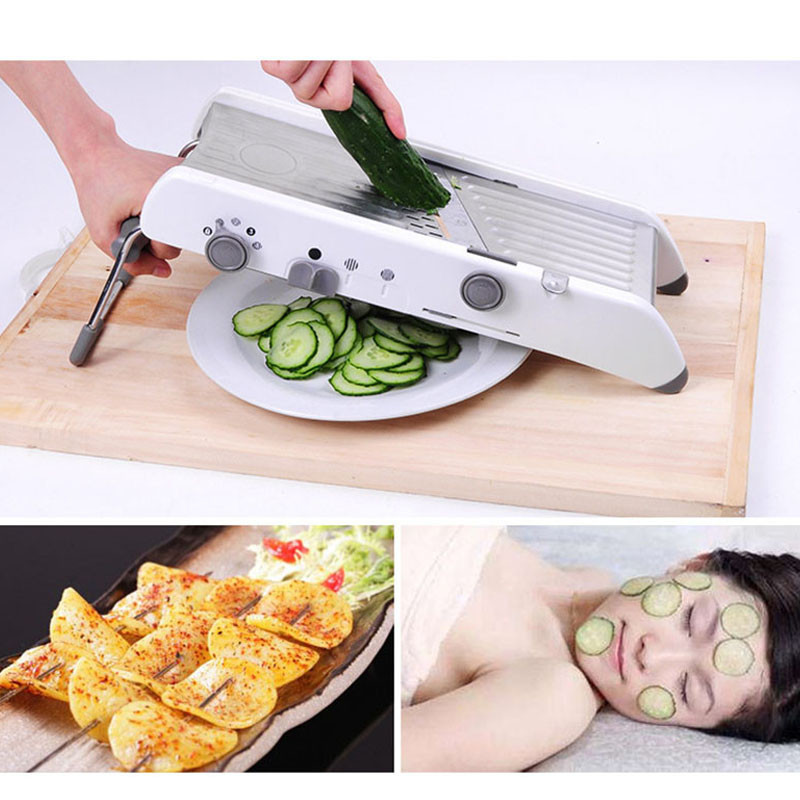 Mandoline Gadgets de bucătărie Răzătoare pentru tăietor de legume Tocător din oțel inoxidabil Tocător multifuncțional de cartofi de varză