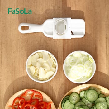 FaSoLa Fruit Shredders Vegetable Slicers Onion Cutter Πρέσες σκόρδου με Handguard από ανοξείδωτο ατσάλι Blade Gadgets κουζίνας