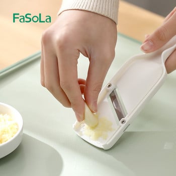 FaSoLa Fruit Shredders Vegetable Slicers Onion Cutter Πρέσες σκόρδου με Handguard από ανοξείδωτο ατσάλι Blade Gadgets κουζίνας