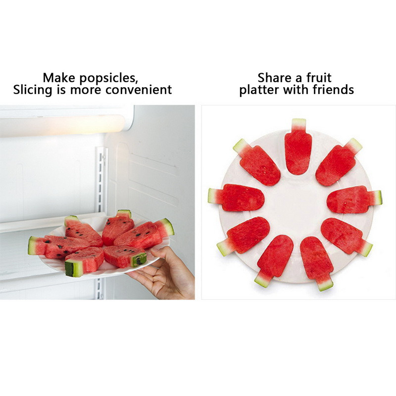 Cutter de pepene verde din oțel inoxidabil cu design de arbore drăguț pentru tăiat pepene verde Gadgets de bucătărie pentru salată de fructe Unelte de tăiat