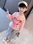 Set sport din două piese cu litere brodate și șireturi