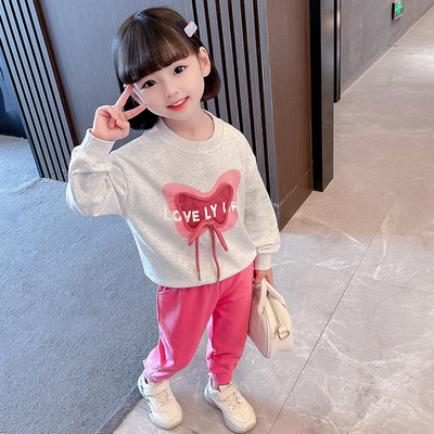 Set sport din două piese cu litere brodate și șireturi