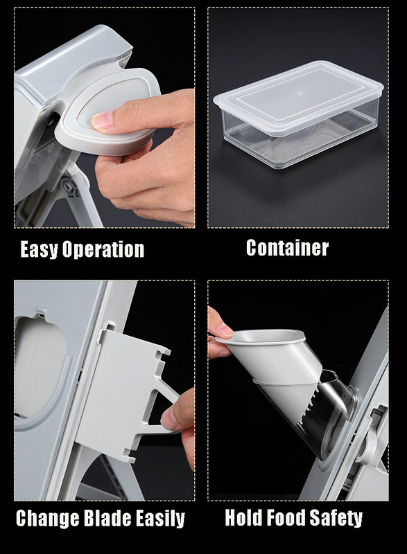 Daugiafunkcis daržovių pjaustytuvas Mėsa Bulvių pjaustyklė Morkų trintuvė Virtuvės priedai Įtaisai Plieniniai peiliukai virtuvės pagalba