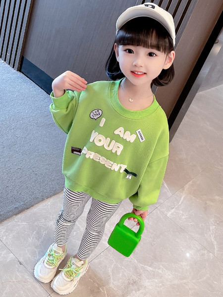 Dječji set tajica sa bluzom i natpisom za djevojčice