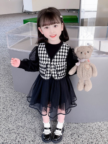 Set copii cu nasture si buzunar