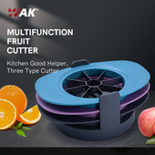 WAK virtuvės obuolių avokadų pomidorų pjaustyklės įrankio vadovas nerūdijančio plieno vaisių pjaustytuvai 3 vnt virtuvės priedai daržovių vaisių įrankis