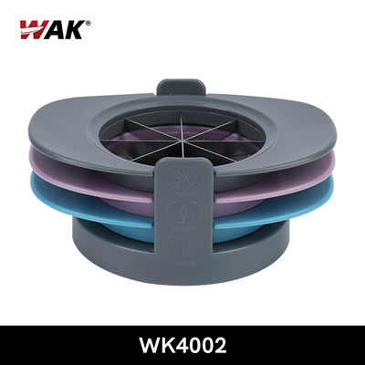 WAK virtuvės obuolių avokadų pomidorų pjaustyklės įrankio vadovas nerūdijančio plieno vaisių pjaustytuvai 3 vnt virtuvės priedai daržovių vaisių įrankis