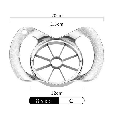 1vnt 304 nerūdijančio plieno obuolių pjaustyklė vaisių pjaustyklė obuolių šerdies kriaušių pjaustyklė peilis skustukas pjovimo įrankis virtuvės priedai