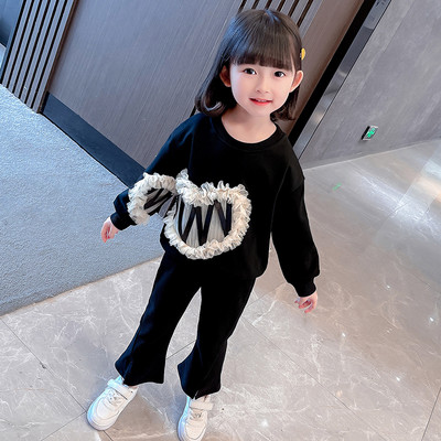 Dječji dvodijelni set za djevojčice sa 3D elementom