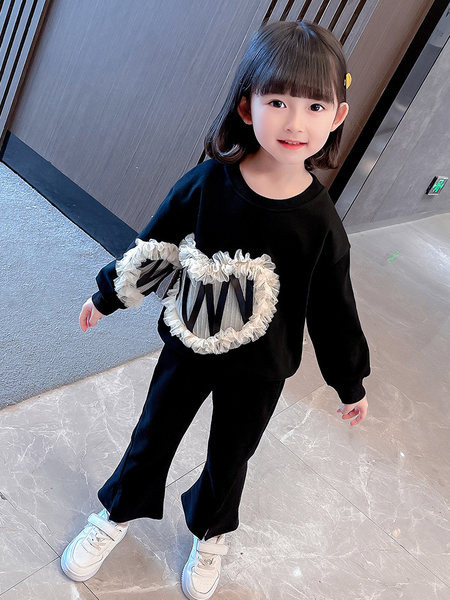 Dječji dvodijelni set za djevojčice sa 3D elementom