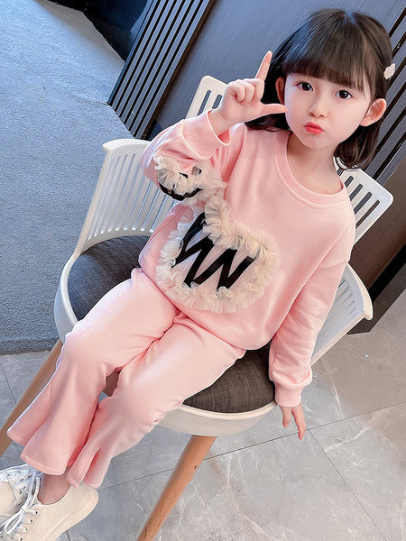 Dječji dvodijelni set za djevojčice sa 3D elementom