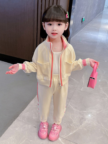 Set sport pentru fete pentru copii cu litere și margine