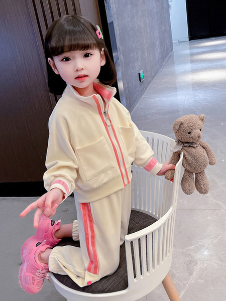 Set sport pentru fete pentru copii cu litere și margine