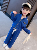 Set sport casual din două piese pentru fete