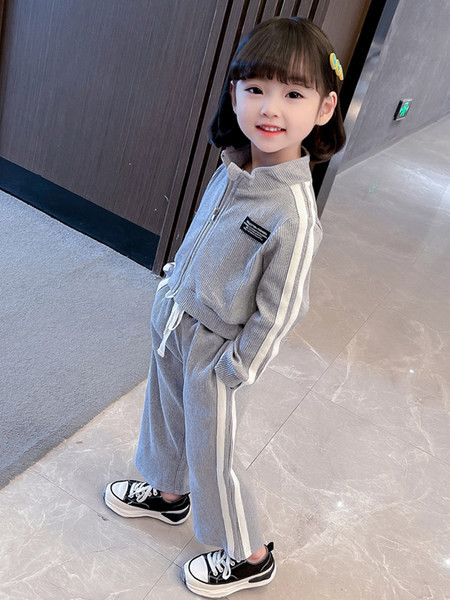 Set sport casual din două piese pentru fete