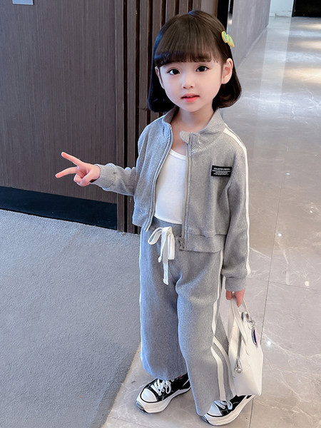 Set sport casual din două piese pentru fete