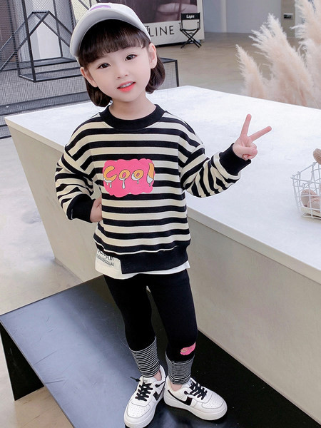 Dviejų dalių antblauzdžių ir palaidinės komplektas su užrašu