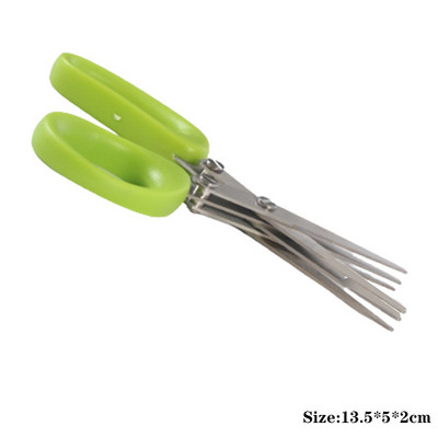 Daudzslāņu šķēres Sīpolu Šķēres Nerūsējošā tērauda Sīpolu Griešanas Nazis Garšaugs Jūras aļģu Garšvielu Šķēres Virtuves Šķēres Sīkrīki