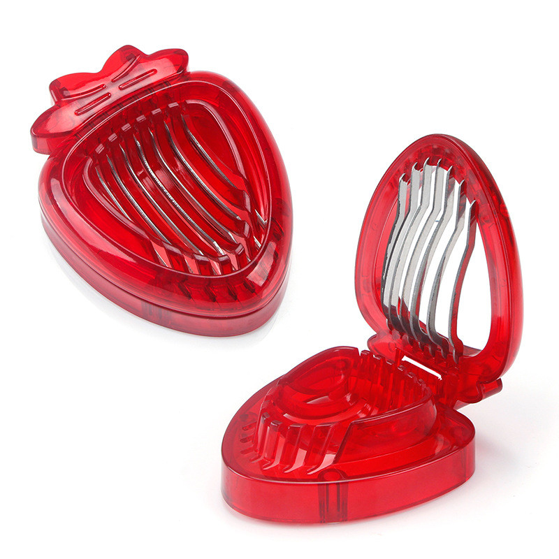 Ustensile de bucătărie Fructe Gadget Dispozitiv de tăiat căpșuni Tăiător manual de căpșuni Dispozitiv de îndepărtare a miezului de căpșuni Accesorii de bucătărie